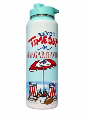 Margaritaville Light Blue & Red Beach Bottle